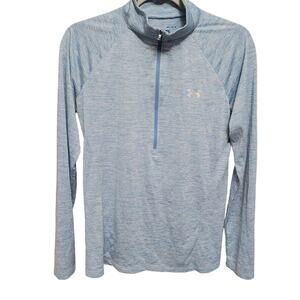 Under Armour Size M Women's Baby Blue Half Zip Pullover
